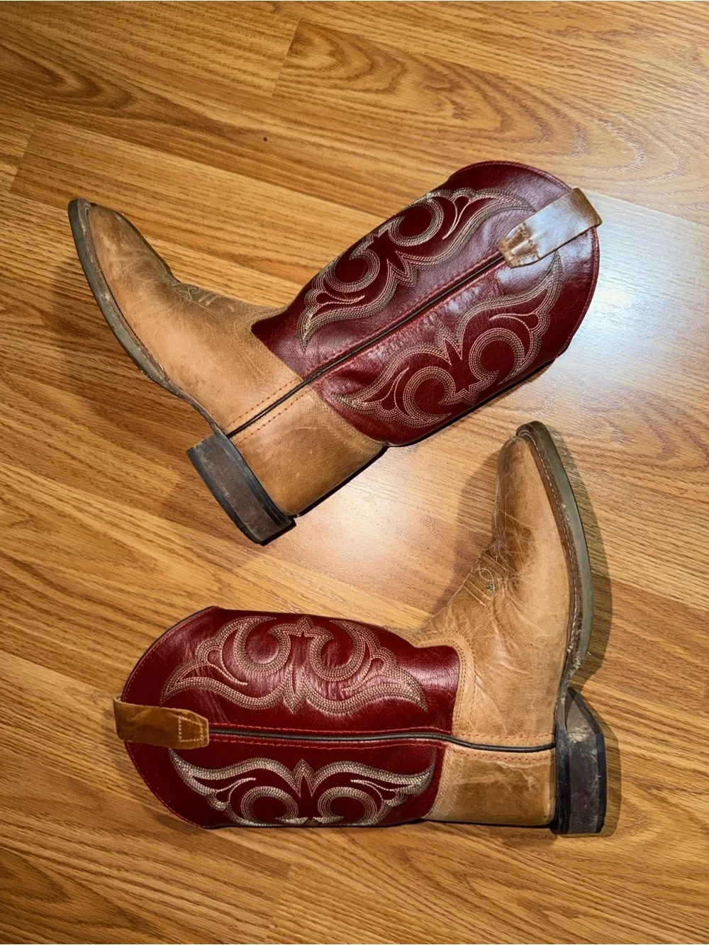 Cody James Leather Cowboy Boots Size 4 Big Kids